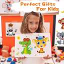 2 x Animal Stickers for Kids - 48 Pcs Safari Birthday Decorations Wild Zoo Jungle Stickers Party Decorations Favors Supplies Crafts for Kids Toddler Student Preschool Kindergarten Gift from Teacher