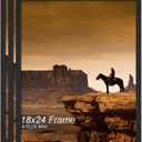 A PLUS MAX 18x24 Picture Frame Set of 3 Black Light Weight Wall Mount