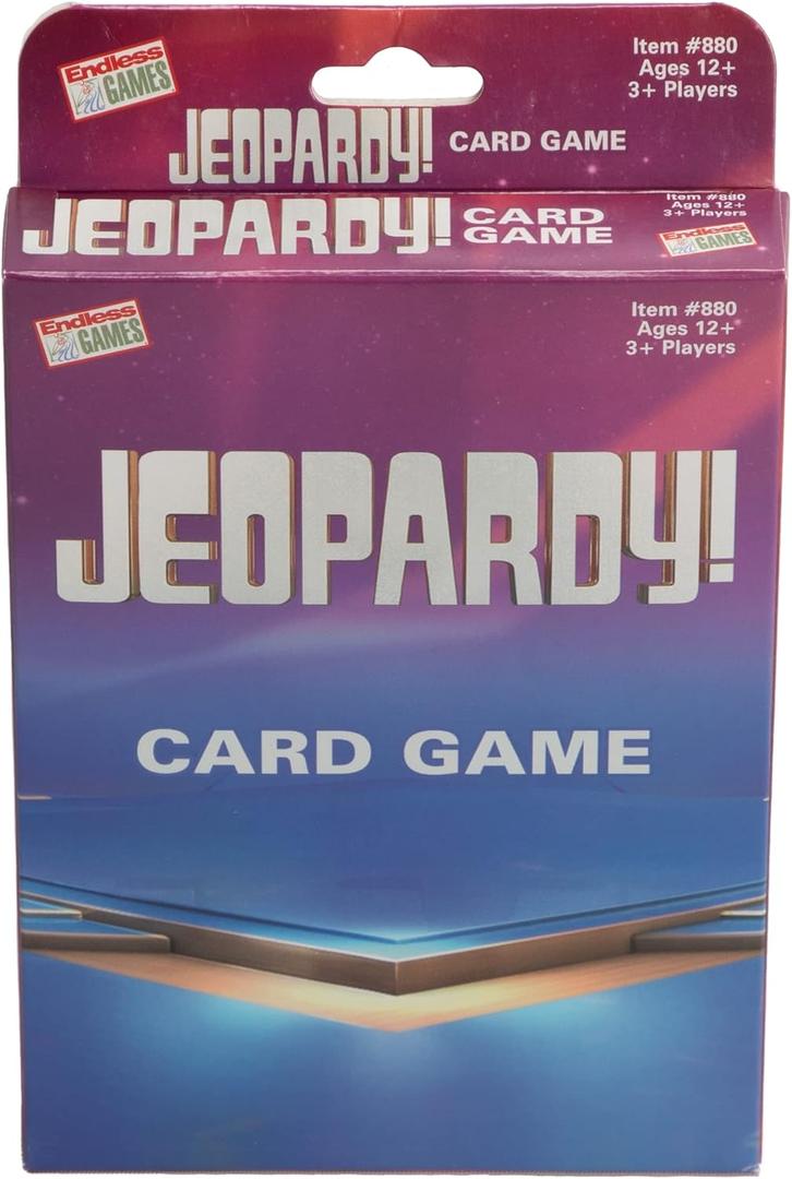 Jeopardy Card Game - Travel Sized Quiz Competition - Fast Paced Party Game