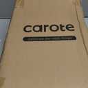 CAROTE 14 Pieces Knife Set with Block, Forged, High Carbon Stainless Steel Sharp Blade Block Knife Set, Dishwasher Safe Cutlery, Cream