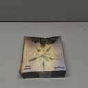 Juegoal Star Tree Topper with 20 LED Lights, Metal Silver Lighted Treetop Ornaments, Battery Powered Light Up Christmas Tree Decorations, 6.5 x 6.5 Inches