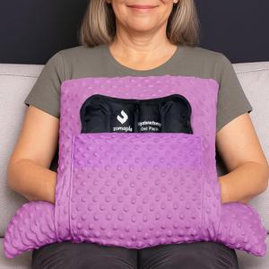 Zomaple Recovery Hysterectomy Pillow with Gel Pack  Post Abdominal Surgery Must Haves  Ideal for C-Section, Laparoscopic & Hernia Healing Comfort (Lavender)
