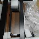 Ywin Medical Adjustable Tilt Overbed Bedside Table with Wheels, Swivel Portable Tray Table (27.6" W x 15.8" D), Small Standing Desk for Bedroom, Hospital, Couch, Office Use, Black Walnut