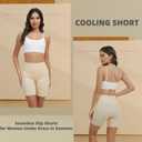 JTJFIT Women High-Waisted Slip Shorts for Under Dresses Seamless Short Boyshorts Smooth Panties Anti Chafing Underdress(Black+Beige, L) (L)