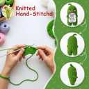 MAMAGIFTREE Fathers Day Dad Birthday Gifts from Daughter or Son,Handmade Crochet Pickle -I Love Best Daddy Ever Gift Thank You Daddy Funny Emotional Care Desk Decor