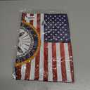 US Navy Veteran Garden House Flag - Set Armed Forces USN Seabee United State American Military Retire Official - Decoration Banner Small Yard Gift Double-Sided Made in USA 28 X 40