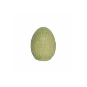 Holiday Home Ceramic Egg - Green, 6.1 in