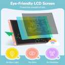 TECJOE LCD Writing Tablet Set, 8.5 Inch Colorful Doodle Board Drawing Tablet for Kids, Kids Travel Games Activity Learning Toys Birthday Gifts for 3-6 Year Old Boys Girls Toddlers Preschooler (Blue & Pink & Yellow & Purple)