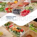 10-Pack Glass Food Storage Containers with Tempered Lids Borosilicate, Airtight, Oven-Safe (-4F~950F), BPA-Free, 4.4 & 1.6 Cup, Leak-Proof, Dishwasher Safe (Blue)
