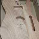 Leo Jaymz DIY TL Style Electric Guitar Kits with Mahogany Body and Maple Neck - Maple Fingerboard and All Components IncludedTL LJ Headstock
