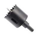 3 x Hole Cutter 33mm LAIWEI Bi-Metal Hole Saw, HSS Circular Hole Saw Head, 1.8 mm Thick, Cutting Depth up to 38mm, Suitable for Wood, Plastic, plasterboard and Metal Round Pipe (Black)