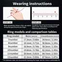 Diamond Smart Ring for Women, Fitness & Vital Signs Monitoring, Sleep Tracker, Remote Photography, No Subscription, Ladies Gift, iOS & Android(Silver,8#)