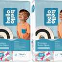 Hello Bello Premium Swim Diapers - Size L (32-40 lbs), Cute Extra-Bright Lobster Designs, 17 Count Jumbo Pack (Pack of 2)