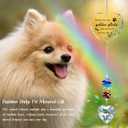 2 x Dog Memorial Gifts for Loss of Dog, Pet Memorial Suncatcher, Pet Sympathy Gifts, Heart Shaped Suncatcher with Personalized Words, Remembrance Bereavement Gift for Loss of Dogs Cats