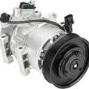 New AC Air Condition Compressor w/Clutch for Hyundai Accent 1.6L 2012-2017, for Kia Rio 2012-2017 1.6L, ONLY Automatic Temperature Control (no Manual), for CO20765C
