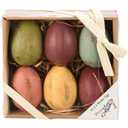 Primitives by Kathy Set Of Six Decorative Wooden Eggs, Easter & Spring Collection