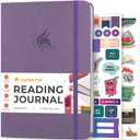 Clever Fox Reading Journal  Book Review Log  Gift Accessories for Reading Lover  Book Journal for Kids & Adults  A5, 5.8x8.3 (Lavender)