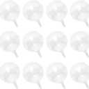 100Pcs Clear Chocolate Box Holder Plastic Round Chocolate Ball Bouquet Holder Flower Packaging Support Rack for Birthday Party