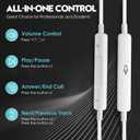 2 Pack Headphones for iPhone with Microphone and Volume Control - Earbuds for Music and Phone Calls, Compatible with iPhone 7/8/X/Xs/XR/se/11/12/13/14/Pro/Pro Max, Support All iOS System
