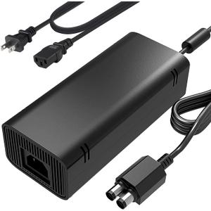 Power Supply for Xbox 360 Slim with Power Cord LED Indicator, 100-240V, 135W, 12V-10.83A