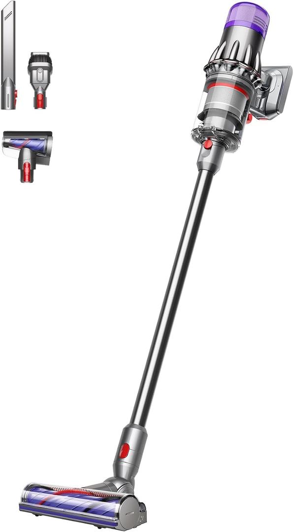 Dyson V9 Motorbar Cordless Vacuum, Cleans Hard Floors and Carpets, Detangles, Converts to Handheld, 100AW, 3 Power Modes, Up to 40 Minutes
