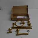 Brushed Gold Bathroom Hardware Set 5 Piece with Towel Racks for Bathroom, SUS304 Stainless Steel Bath Towel Bar Set, 24 Inch Wall Mounted Accessories Kit