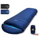 Down Sleeping Bag for Adults. 680FP Ultralight Portable, Backpacking Sleeping Bag for Hiking, Camping, Mountaineering, expeditions and Backpacking with Compression Sack