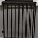 Baby Gate for Stairs & Doorways - Fits Openings 26 to 43 Inches Wide (Must Drill to Install) | 29" Extra Tall with No Bottom Bar | One-Handed Auto-Close Walk-Thru Gate for Kids & Pets, Black