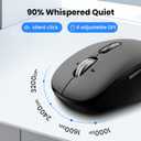 Wireless Bluetooth Keyboard and Mouse Combo (USB + Dual BT) | , Multi-Device Slim Keyboard and Mouse Set Compatible for Windows, Mac,PC Laptop iPad Tablet - QWERTY