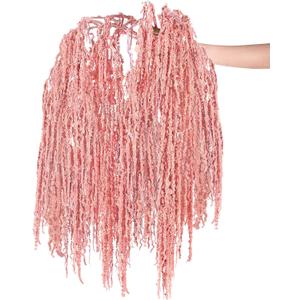 12 Pcs Pink Spring Natural Dried Amaranthus Hanging Flowers Amaranthus Artificial Flowers for Wedding Arch Bouquet Floral Garland Wall Home Decoration (23 Inch)