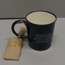 Mud Pie Smores Enamel Set, mug 16 oz | fork 5 1/2", Navy