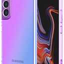 Vokuha for Galaxy S22 Case,Samsung S22 Case, Cute Clear Gradient Slim Shockproof Soft Flexible TPU Back Phone Protective Cover for Samsung Galaxy S22 5G (Purple/Blue)