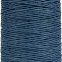 Natural Cotton Raffia Yarn Navy Blue Summer Sun Hat, Beach Bag Crochet Yarn, Rayon Knitting Materials - 280 Meters/306 Yards