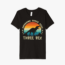Kids Three Rex 3rd Birthday Boy shirt Third Dinosaur 3 Year Old TShirt, Size 4T