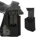 Taurus G2C/G3C IWB Optic Holster Right Hand fits Taurus PT111/140/G2/G2C/G3C w/Olight PL-Mini 2 Valkyrie Light | Cut for RMR Optic Ready Holster & Universal 9/40 Double Stack Mag Carrier