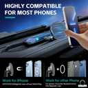 Magnetic Dash Phone Mount for 2021-2023 Jeep Wrangler JL 4xe Accessories Multi-Mount Phone Holder Dashboard Storage Tray with Extra Clip Bracket, Not for Gladiator/Wrangler 4X4