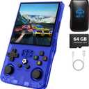 R36MAX Video Game Consoles 128GB Card, Blue