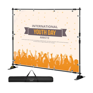 VEVOR Backdrop Stand 10 x 8 Ft, Height Adjustable Background Stand with 1 Carrying Bag, Photo Backdrop for Party Wedding Studio Trade Show