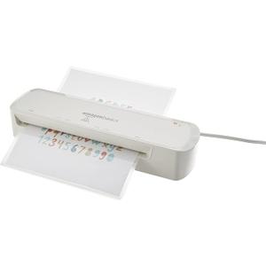 Amazon Basics 9 Inch Thermal Laminator Machine for Documents and Photos, Easy to Use for Home Office or School, White