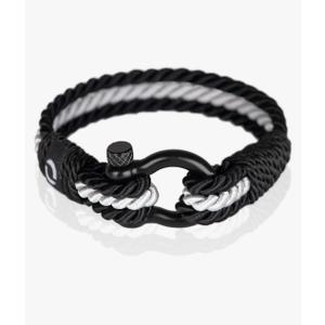 Mens Rope Bracelet - Stainless Steel Black Shackle, Extremely Durable and Scratch Resistant Waterproof Paracord, Handmade, Nautical Wristband for Men B-2-9 Pack of 3