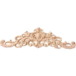 Wood Appliques Onlays, Long Wood Carved Appliques 31.4 * 7.8inch Set for Wall Door Cabinet Mirror Closet Wardrobe Dresser Mantel Staircase DIY Project
