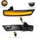 LED Side Mirror Turn Signal Light - Amber Sequential Blinker, Compatible with Ford Focus 2008-2016,5X Brighter, Plug and Play, IP68 Waterproof