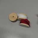 Vitalizart Merry Christmas Ribbon 5/8 Inch Natural Cotton Handmade Frayed Fringe Ribbons 15 Yd for Gift Wrapping Crafts Flower Wreath Garland Holiday Decorations Green Red White