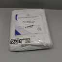 Crescent Bedding Twin White Fitted Sheet Only - Soft & Comfy 100% Cotton (Twin, White)