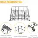 Upgraded 5304535380 Dishwasher Upper Rack Replacement for Frigidaire Kenmore Crosley Dishwasher Parts Upper Dishrack Assembly FBD2400KB12B FFBD2406NS9B Dishwasher Upper Shelf top Rack Drawer Wheels
