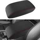 INTGET for 2026 Honda Accord Accessories Center Console Cover for Honda Accord 2023 2024 2025 Leather Car Armrest Arm Rest Box Lid Middle Console Seat Cover Protector(Red Stitches,2023+)