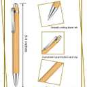 Bamboo Pens Bulk Wooden Bamboo Pens Engraving Wooden Ballpoint Pen Customizable Gift Pen Bulk 50pcs