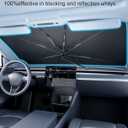 Car Windshield Sun Shade - Foldable Sedan SUV Windshield Sunshade Umbrella, [2025 Upgrade Titanium Silver Coating], Front Window Heat Insulation Protection for Car Windshield (Small(53"L x 29"W))