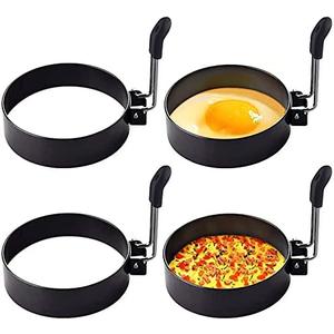 3 Pack Eggs Rings,Stainless Steel Round Breakfast Mold Tool Cooking,Round Egg Cooker Rings For Frying Shaping Cooking Eggs,Egg Maker Molds (3Pack)