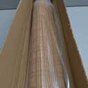 LazBlinds No Tools No Drill Cordless Bamboo Roman Shades, Light Filtering Window Treatment, Roll Up Bamboo Blinds for Window 30'' W x 64'' H, Ceylon Light Russet